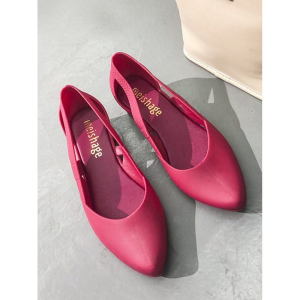 Waterproof Hollow Out Block Heel Beach Shoes - Image 18