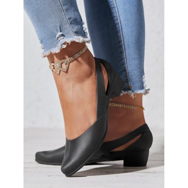Waterproof Hollow Out Block Heel Beach Shoes - Image 20