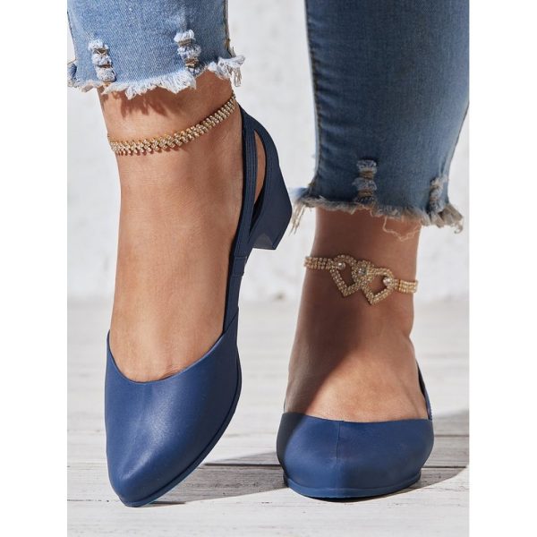 Waterproof Hollow Out Block Heel Beach Shoes - Image 3