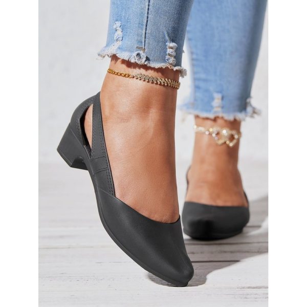 Waterproof Hollow Out Block Heel Beach Shoes - Image 23