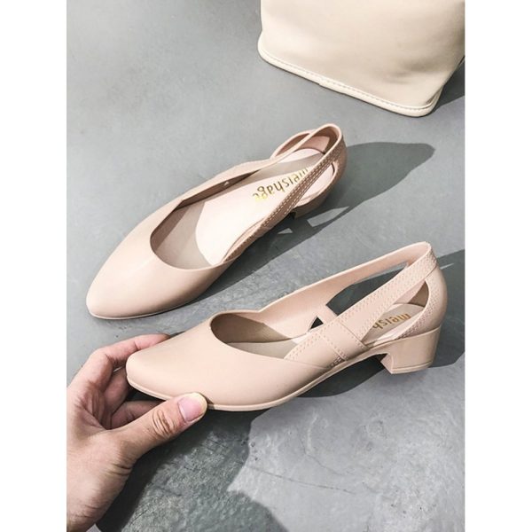 Waterproof Hollow Out Block Heel Beach Shoes - Image 37