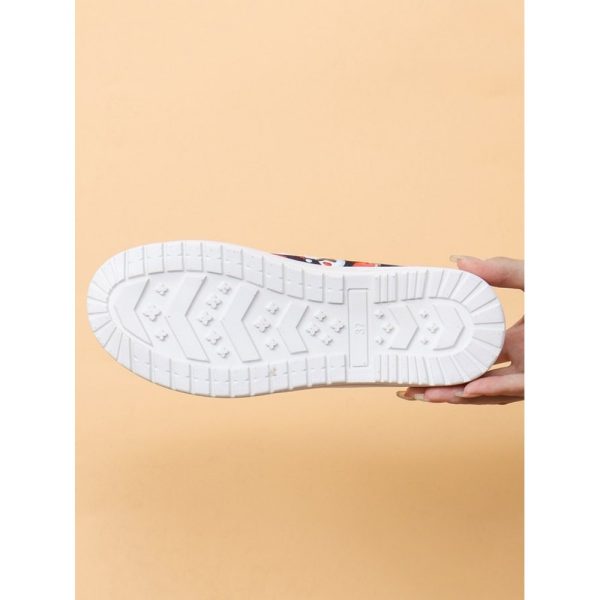 Party Text Letters Non-Slip Slip On Flat Heel Shallow Shoes Printing - Image 6