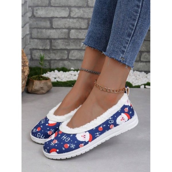Party Text Letters Non-Slip Slip On Flat Heel Shallow Shoes Printing - Image 10