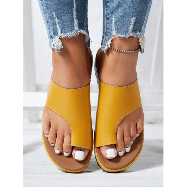 Women Casual Low Heel Open Toe Casual Sliver Sandals - Image 13