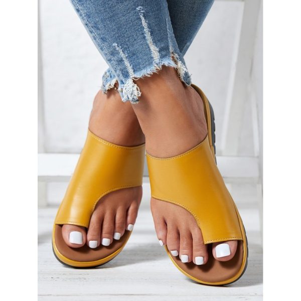 Women Casual Low Heel Open Toe Casual Sliver Sandals - Image 14