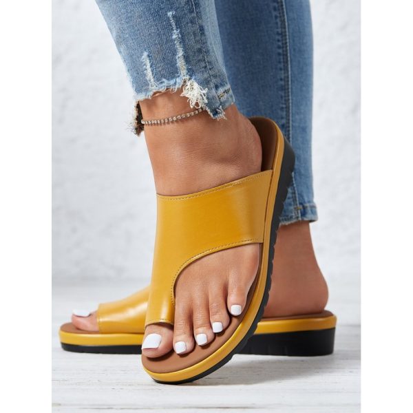 Women Casual Low Heel Open Toe Casual Sliver Sandals - Image 16