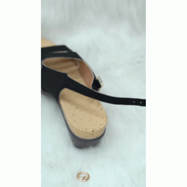 Casual Knot Front Print Slingback Sandals - Image 8
