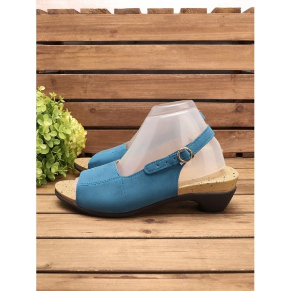 Retro Solid Simple Open Toe Chunky Heel Sandals - Image 39