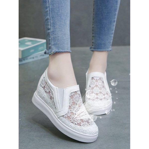 Flower Embroidery Detail Hidden Heeled Shoes - Image 19