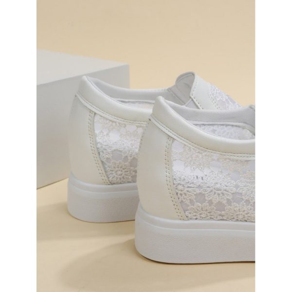 Flower Embroidery Detail Hidden Heeled Shoes - Image 26