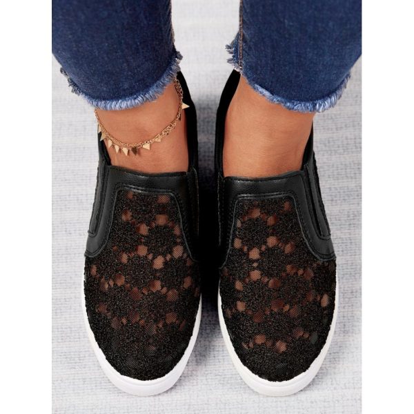 Flower Embroidery Detail Hidden Heeled Shoes - Image 31