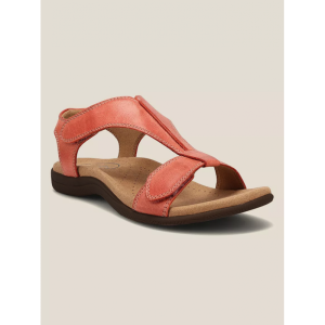 Retro Solid Color Casual Velcro Portable Sandals