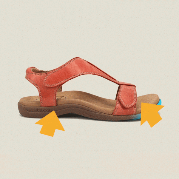 Retro Solid Color Casual Velcro Portable Sandals - Image 9