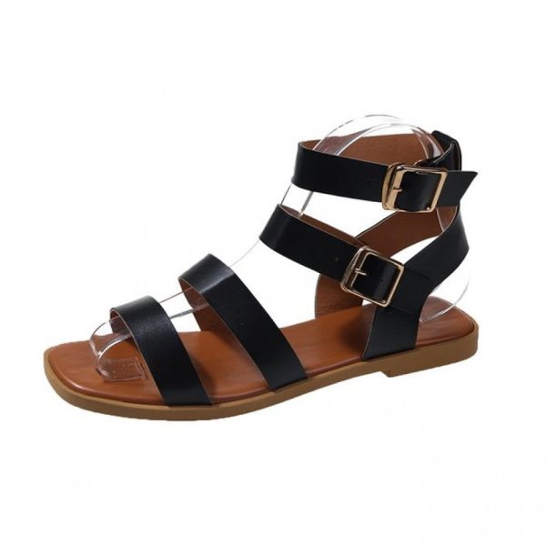 Casual Plain Strappy Sandals - Image 11