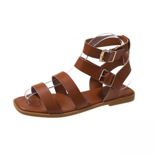 Casual Plain Strappy Sandals - Image 10