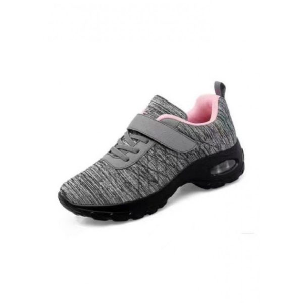 Sports Plain Wearable Hook And Loop Block Heel Outdoor Sneakers Embroidery - Image 3
