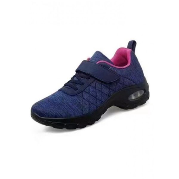 Sports Plain Wearable Hook And Loop Block Heel Outdoor Sneakers Embroidery - Image 4