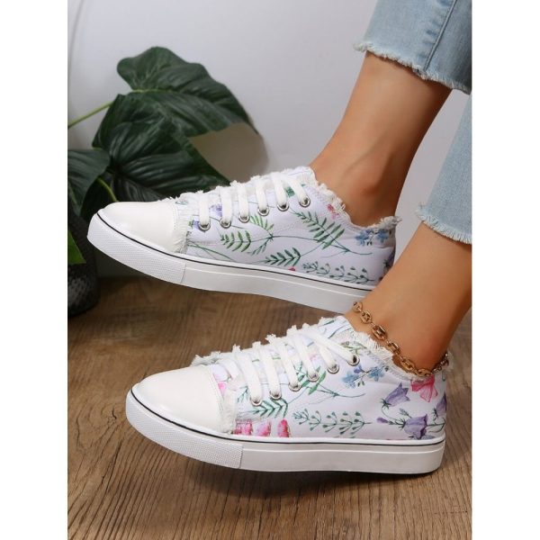 Fashion Floral Ultralight Breathable Sports Canvas Shoes - Image 11