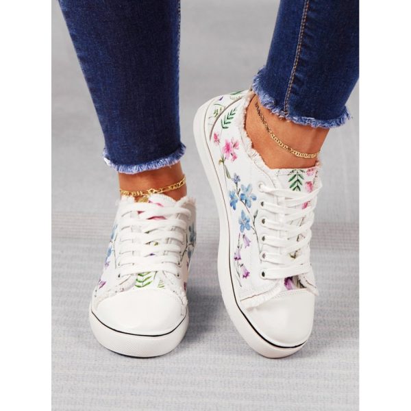 Fashion Floral Ultralight Breathable Sports Canvas Shoes - Image 12