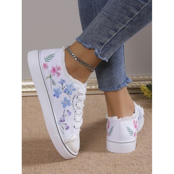 Fashion Floral Ultralight Breathable Sports Canvas Shoes - Image 19