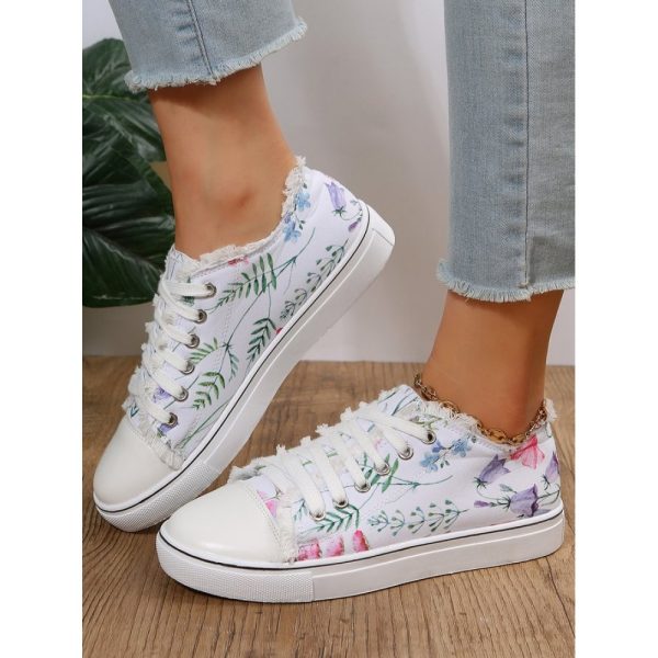 Fashion Floral Ultralight Breathable Sports Canvas Shoes - Image 6