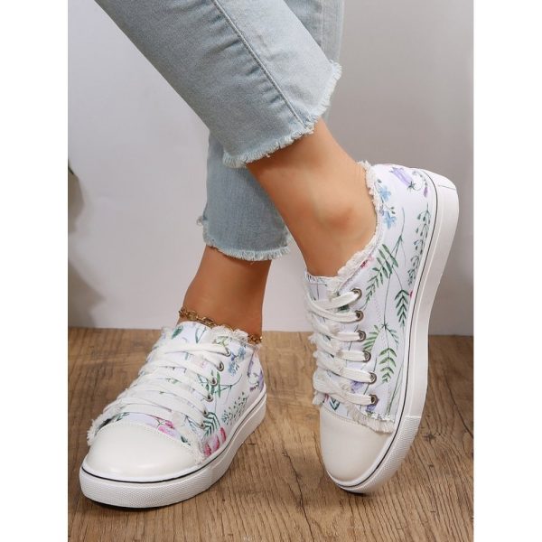 Fashion Floral Ultralight Breathable Sports Canvas Shoes - Image 7