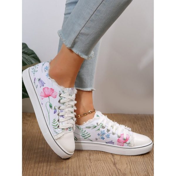 Fashion Floral Ultralight Breathable Sports Canvas Shoes - Image 9