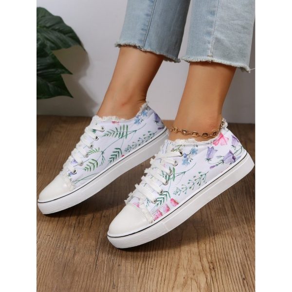 Fashion Floral Ultralight Breathable Sports Canvas Shoes - Image 10