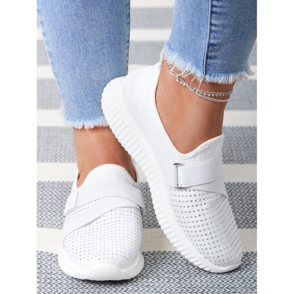 Rhinestone Flyknit Breathable Upper Sneakers - Image 11