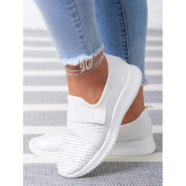 Rhinestone Flyknit Breathable Upper Sneakers - Image 12