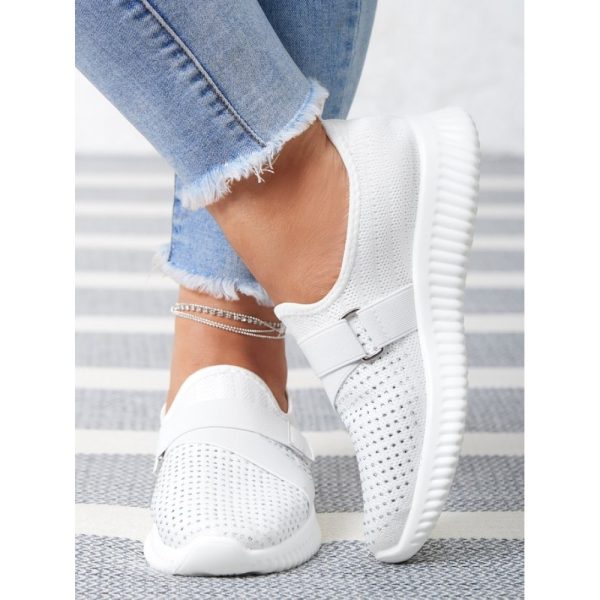 Rhinestone Flyknit Breathable Upper Sneakers - Image 13
