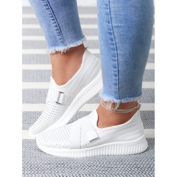 Rhinestone Flyknit Breathable Upper Sneakers - Image 14