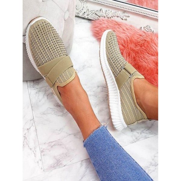 Rhinestone Flyknit Breathable Upper Sneakers - Image 25