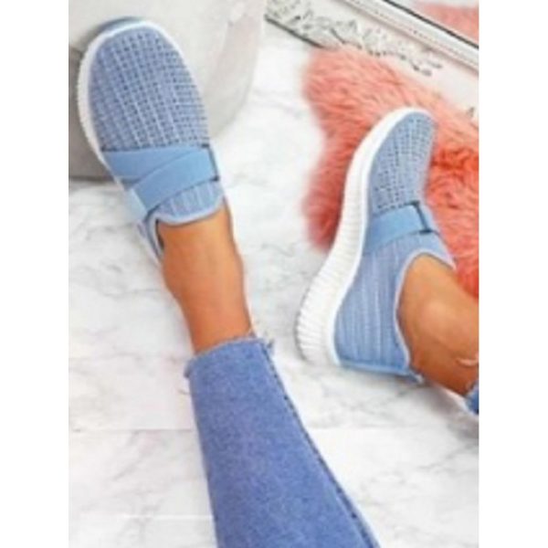 Rhinestone Flyknit Breathable Upper Sneakers - Image 5
