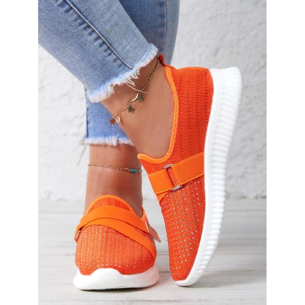 Rhinestone Flyknit Breathable Upper Sneakers - Image 7