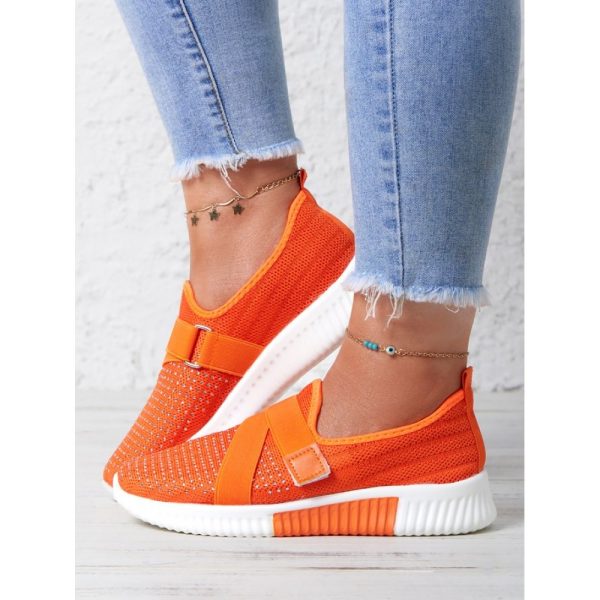 Rhinestone Flyknit Breathable Upper Sneakers - Image 9