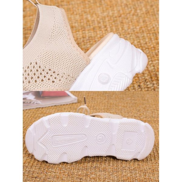 Breathable Hollow Out Lace Up Front Slip On Sports Sandals - Image 12