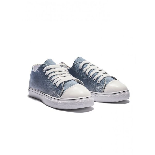 Women Breathable Flat Heel Canvas Lace-Up Shallow Shoes Casual EVA Canvas Shoes - Image 24