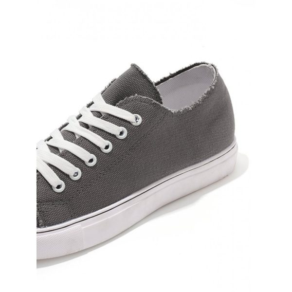Women Breathable Flat Heel Canvas Lace-Up Shallow Shoes Casual EVA Canvas Shoes - Image 30