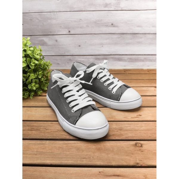 Women Breathable Flat Heel Canvas Lace-Up Shallow Shoes Casual EVA Canvas Shoes - Image 10