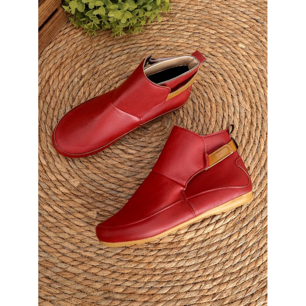 Women Casual Green Daily Adjustable Soft Leather Booties - Image 30