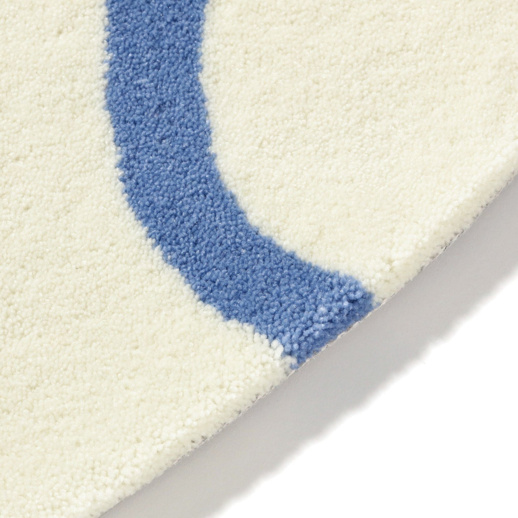 Wonder Rug Round Φ1500 Ivory X Blue