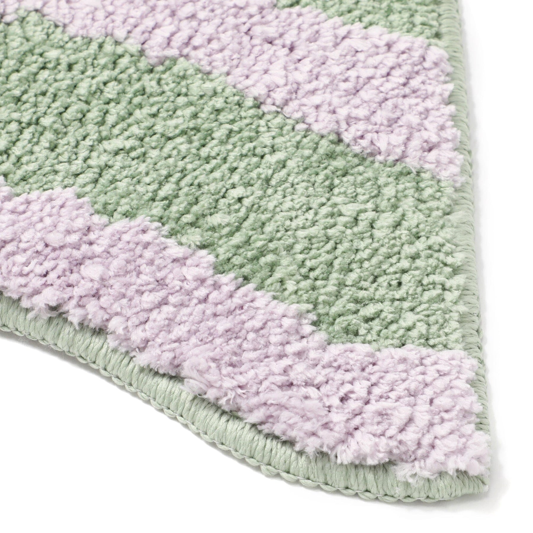 Wave Stripe Mat Light Green X Purple