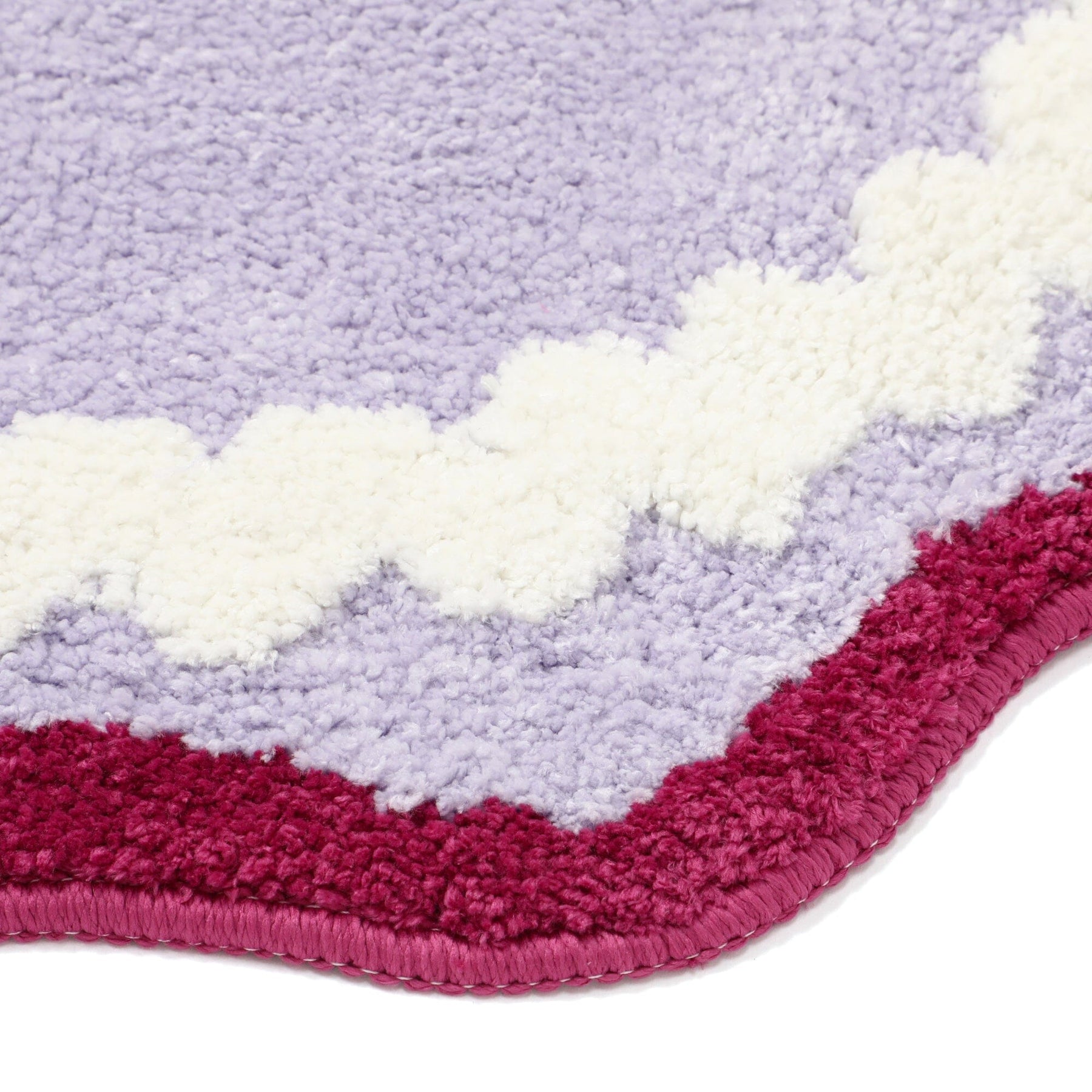 Jagged Round Mat Pink