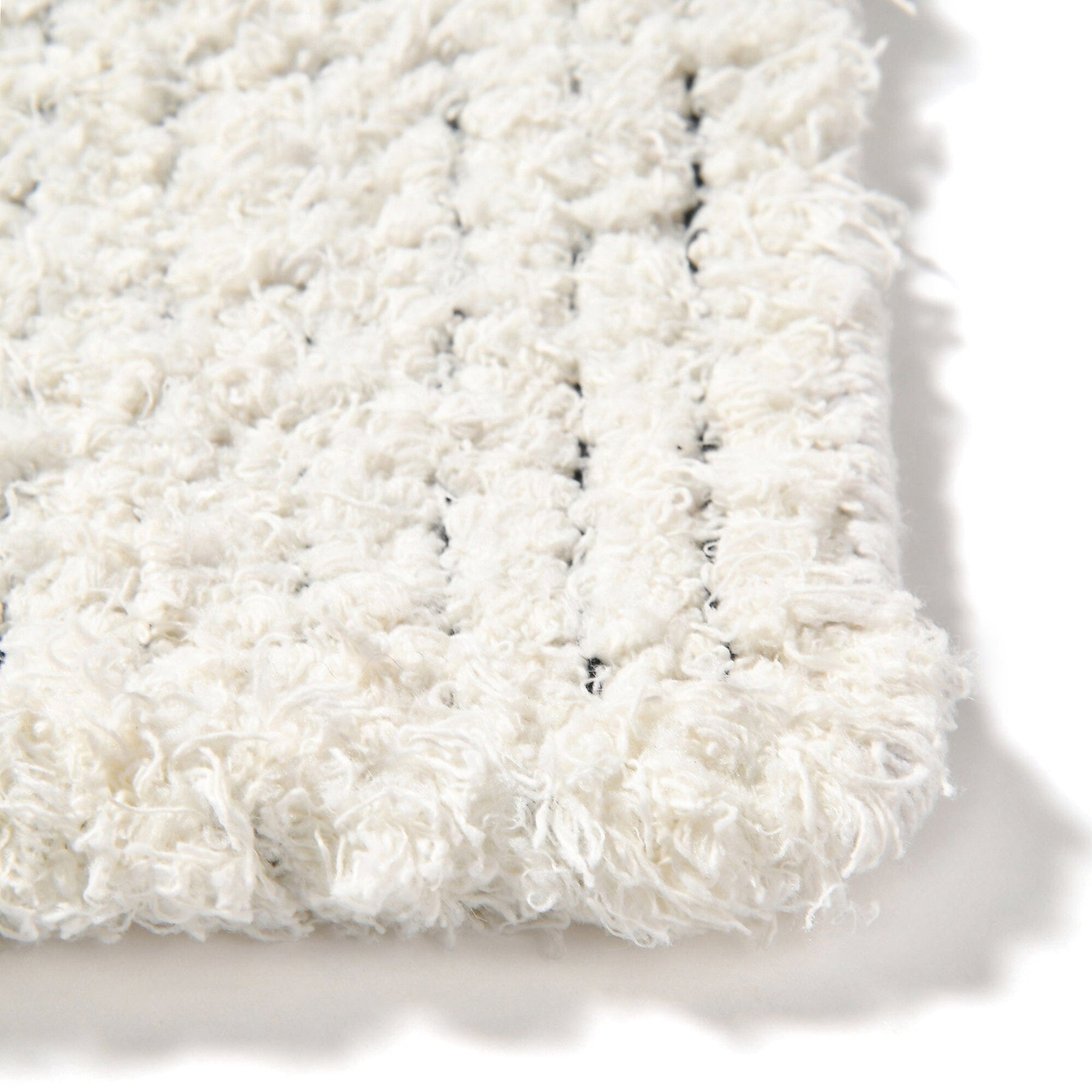 Shaggy Cotton Mat 800 X 500 White