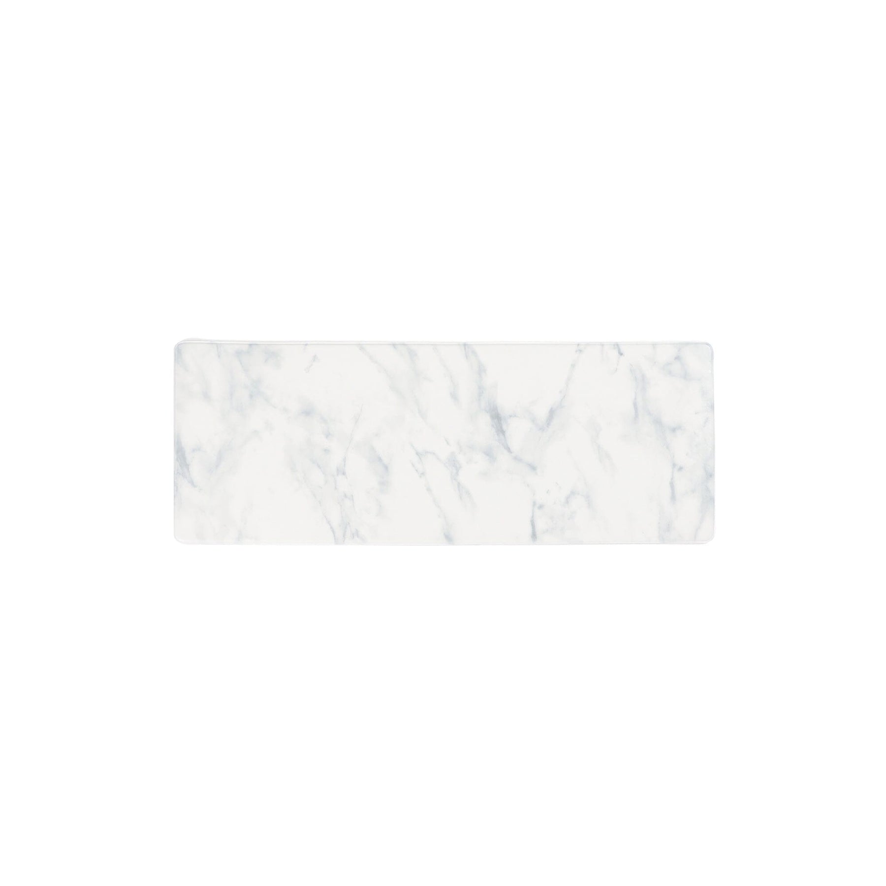Pvc Kitchen Mat Marble Size 2 White