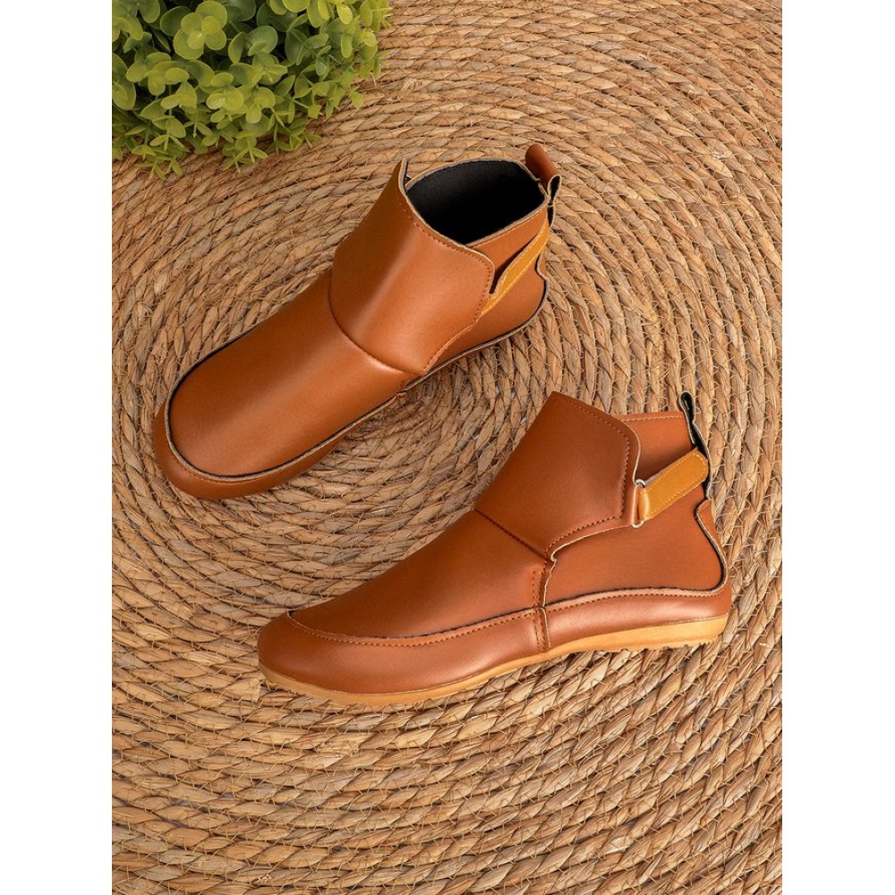 Women Casual Green Daily Adjustable Soft Leather Booties - Image 21